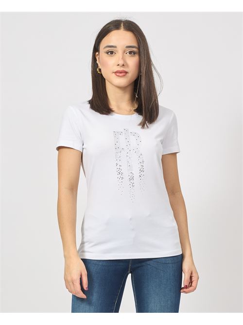 Fracomina cotton jersey T-shirt with logo FRACOMINA | FP25ST3004J401N5278