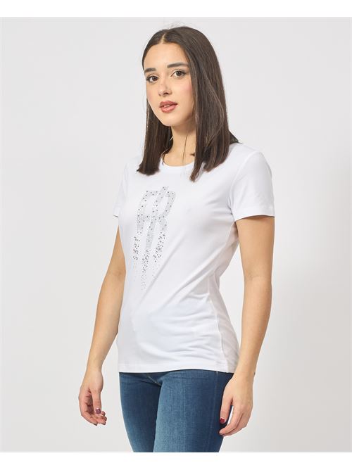 T-shirt en jersey de coton Fracomina avec logo FRACOMINA | FP25ST3004J401N5278