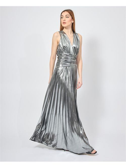 Fracomina Women's Long Dress in Metallic Fabric FRACOMINA | FQ25SD3004W798L9T31