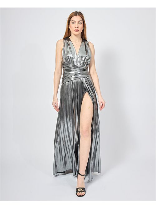 Fracomina Women's Long Dress in Metallic Fabric FRACOMINA | FQ25SD3004W798L9T31