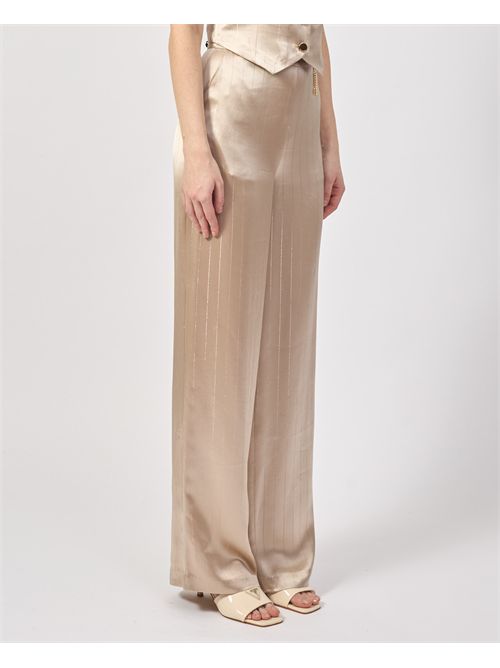 Fracomina Women's Palazzo Pants in Satin FRACOMINA | FQ25SV3003W411N8Q62