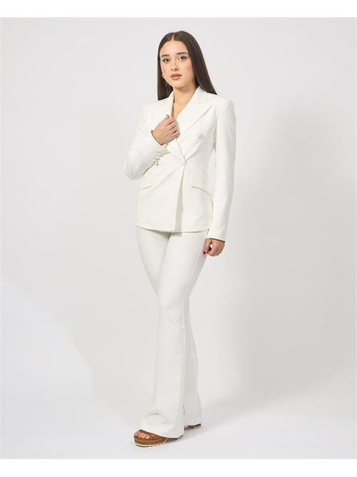 Fracomina slim fit double breasted blazer FRACOMINA | FR25SJ3007W42901108