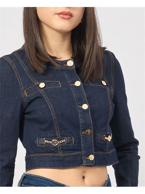 Fracomina cropped denim jacket FRACOMINA | FR25SJ4004D46093L23