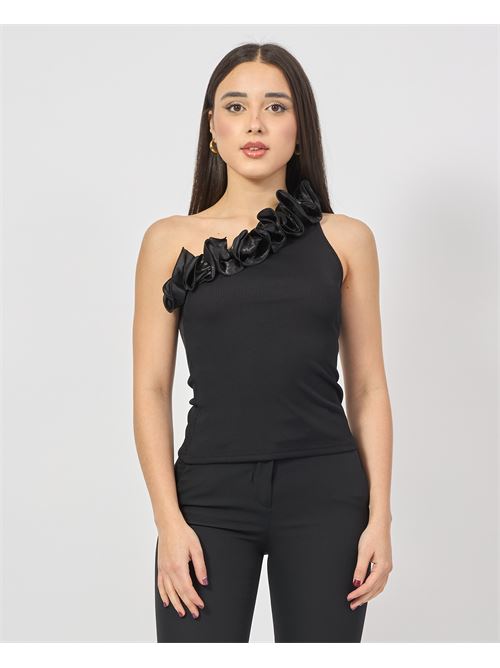 Fracomina tight top with ruffles FRACOMINA | FR25ST2018J46301053