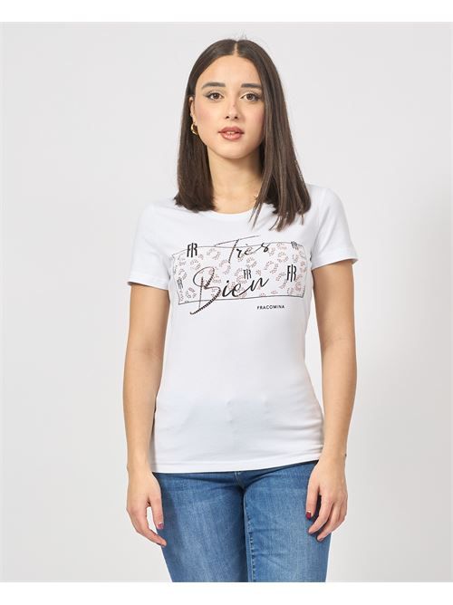 T-shirt en coton coupe régulière Fracomina FRACOMINA | FR25ST3002J401N5278