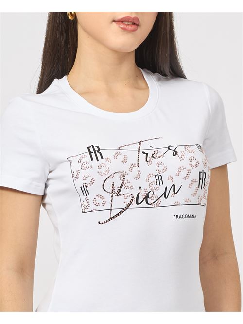 T-shirt en coton coupe régulière Fracomina FRACOMINA | FR25ST3002J401N5278