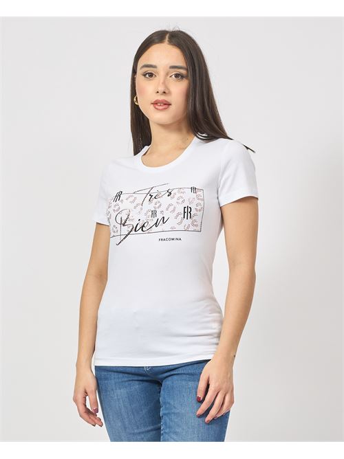 T-shirt en coton coupe régulière Fracomina FRACOMINA | FR25ST3002J401N5278