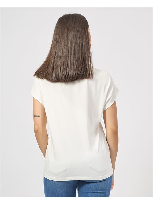 T-shirt en coton Fracomina avec imprimé sur le devant FRACOMINA | FR25ST3020J44908108