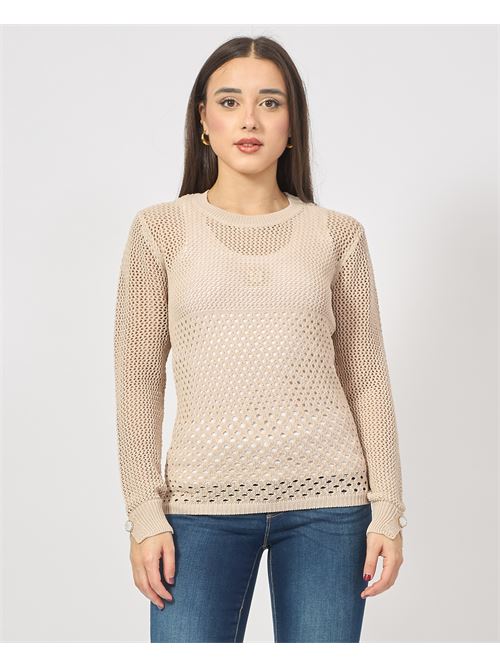 Fracomina regular fit perforated sweater FRACOMINA | FR25ST7027K41601208