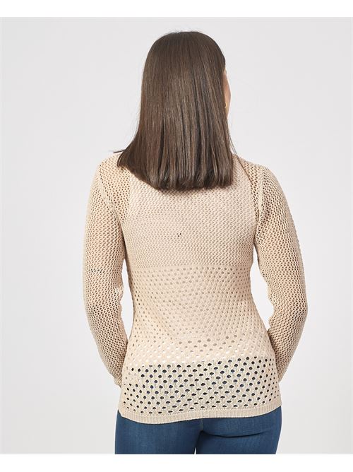 Fracomina regular fit perforated sweater FRACOMINA | FR25ST7027K41601208