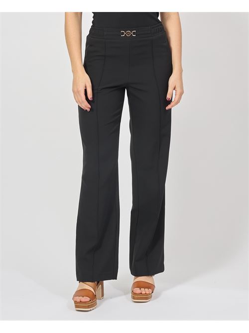 Fracomina bootcut trousers with elastic waist FRACOMINA | FR25SV2002W42901053