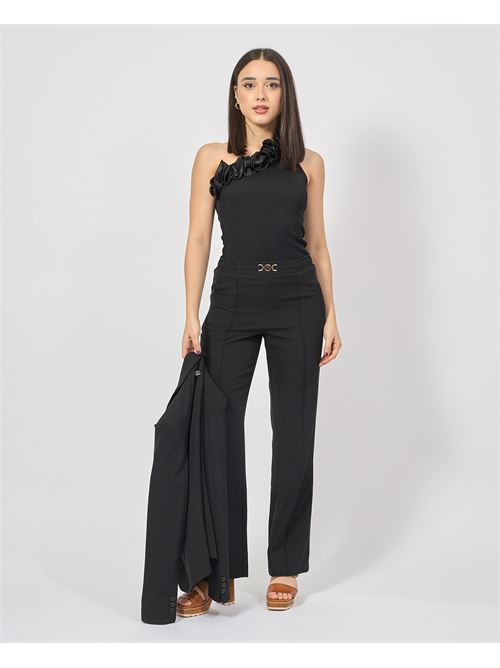 Fracomina bootcut trousers with elastic waist FRACOMINA | FR25SV2002W42901053