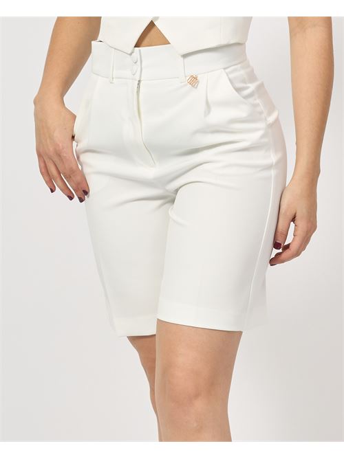 Shorts donna Fracomina bianco con pences FRACOMINA | FR25SV6006W42901108