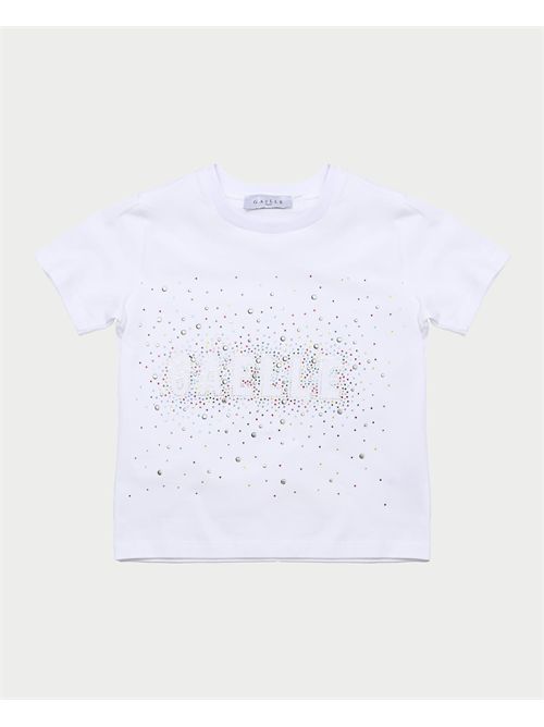 T-shirt fille Gaelle avec applications GAELLE PARIS | 2746M00329WHITE