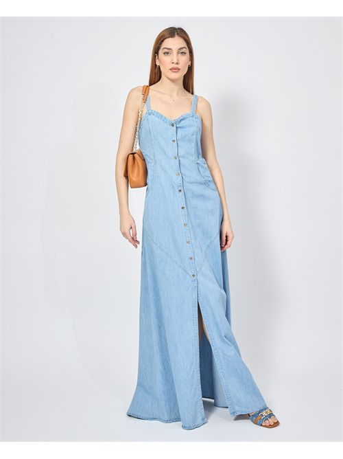 Gaudi long dress with buttons and suspenders GAUDI | 511BD1600300