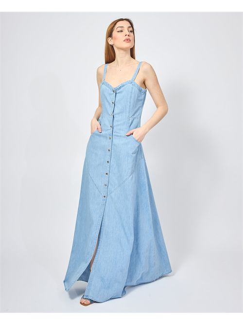 Gaudi long dress with buttons and suspenders GAUDI | 511BD1600300