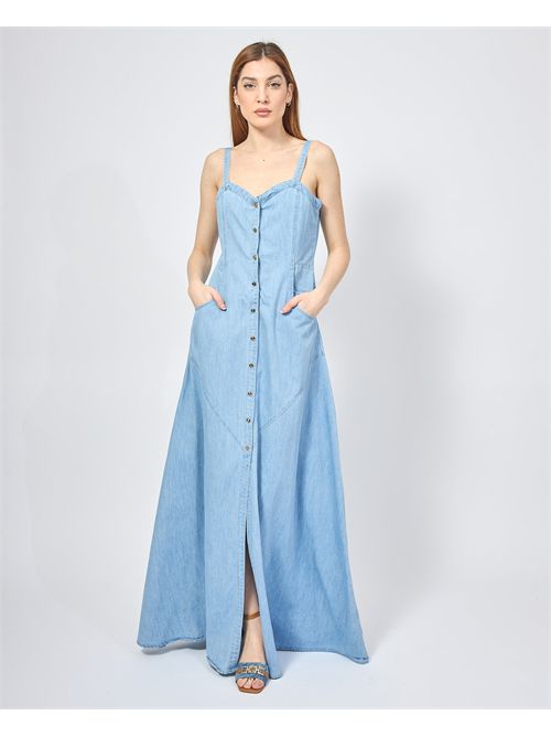 Gaudi long dress with buttons and suspenders GAUDI | 511BD1600300