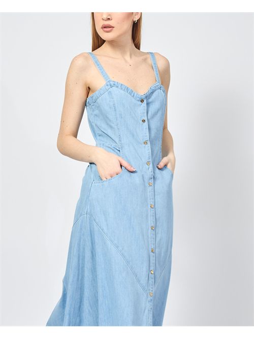 Gaudi long dress with buttons and suspenders GAUDI | 511BD1600300