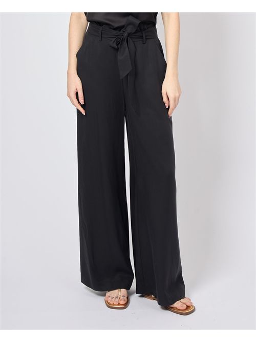 Pantalon large femme Gaudi avec ceinture GAUDI | 511BD250112001