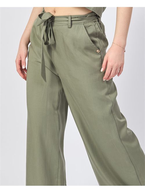 Gaudi women's wide trousers with belt GAUDI | 511BD250112526