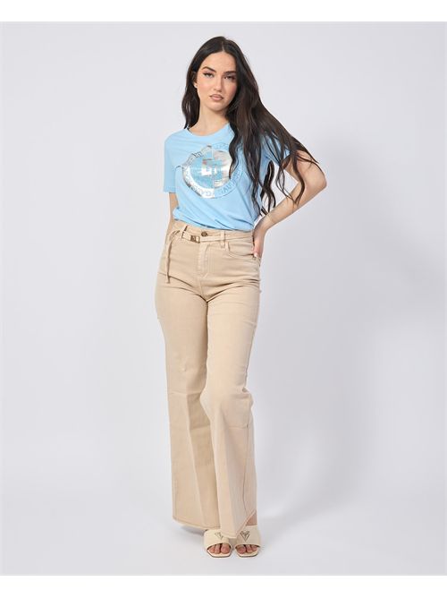 Gaudi flare bootcut women's jeans with belt GAUDI | 511BD250173216