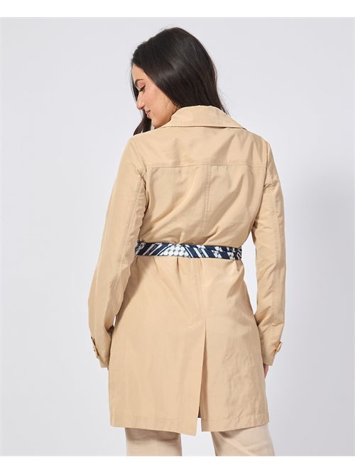 Gaudi women's double-breasted trench coat with belt GAUDI | 511BD350082281