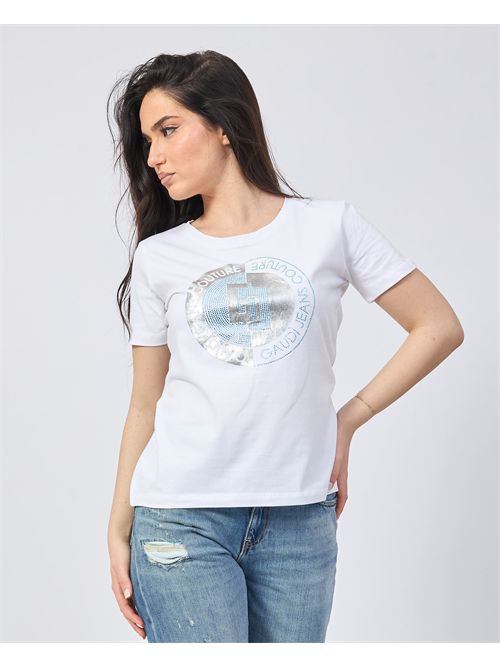 T-shirt femme Gaudi avec imprimé sur le devant GAUDI | 511BD640342100