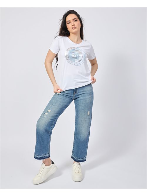 T-shirt donna Gaudi con stampa frontale GAUDI | 511BD640342100