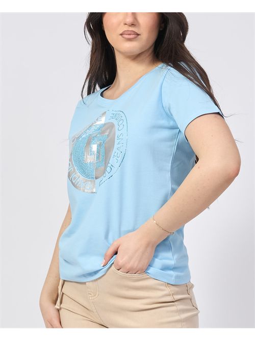 T-shirt donna Gaudi con stampa frontale GAUDI | 511BD640343956