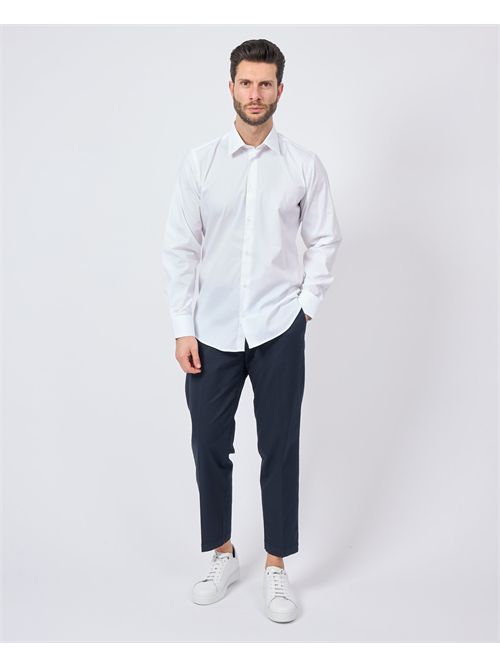 Gazzarrini men's cotton shirt with buttons GAZZARRINI | CC311GBIANCO