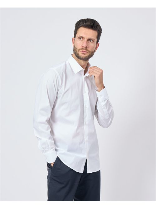 Gazzarrini men's cotton shirt with buttons GAZZARRINI | CC311GBIANCO