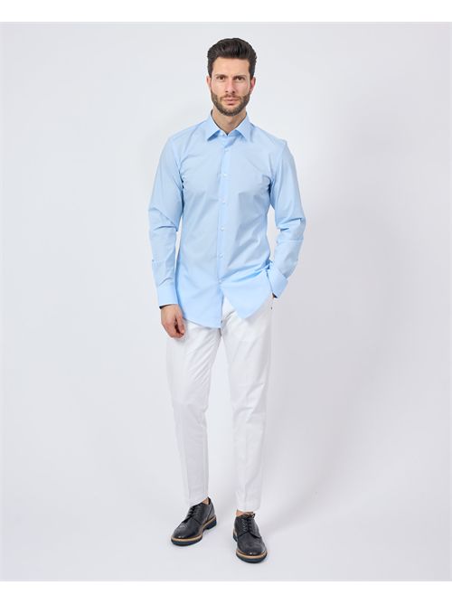 Gazzarrini men's cotton shirt with buttons GAZZARRINI | CC311GBLU