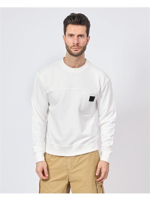 Gazzarrini white sweatshirt with chest pocket GAZZARRINI | FE107BIANCO