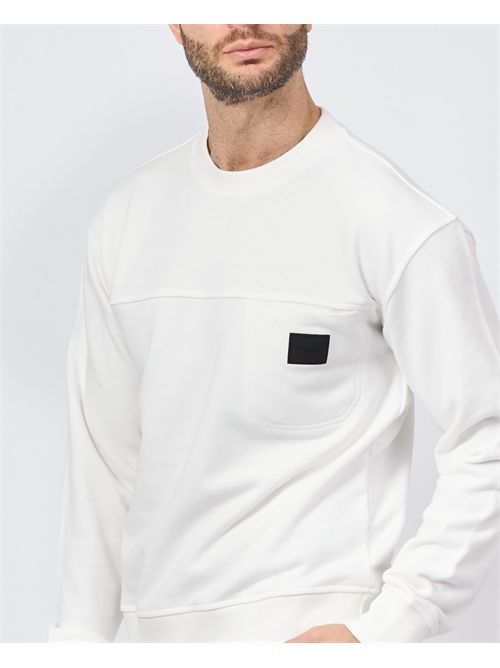 Sweat-shirt blanc Gazzarrini avec poche poitrine GAZZARRINI | FE107BIANCO