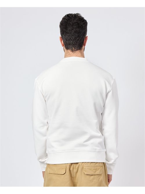 Sweat-shirt blanc Gazzarrini avec poche poitrine GAZZARRINI | FE107BIANCO