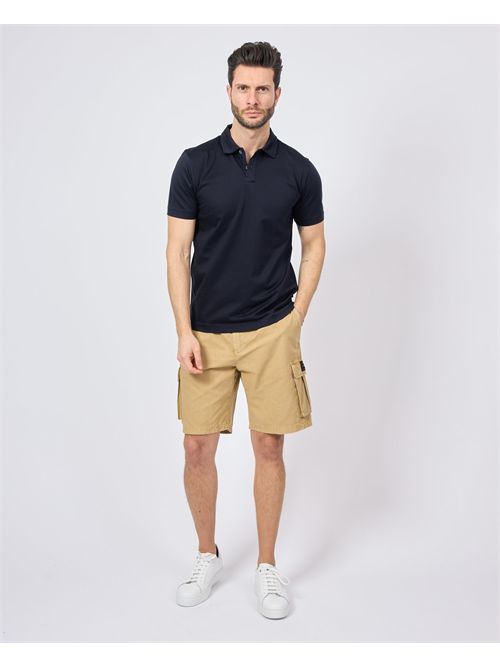 Polo blu Gazzarrini slim fit GAZZARRINI | PE34BLU