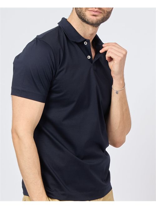 Polo blu Gazzarrini slim fit GAZZARRINI | PE34BLU