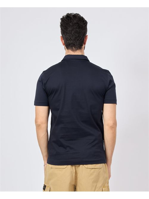 Polo blu Gazzarrini slim fit GAZZARRINI | PE34BLU