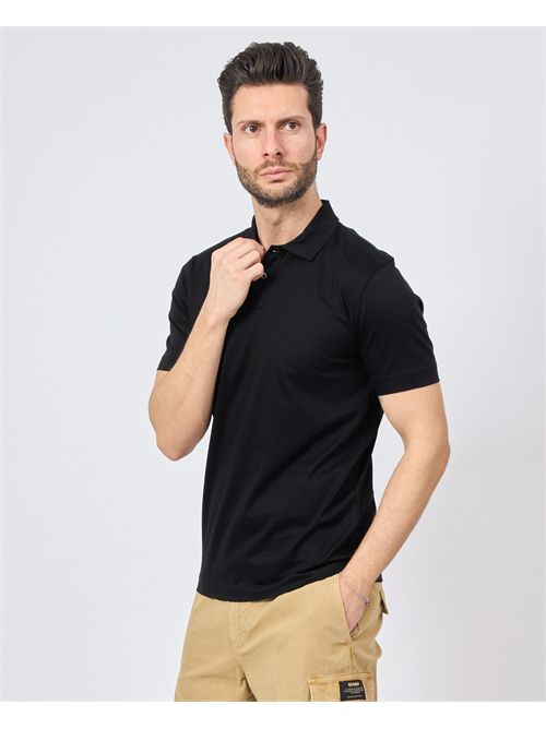 Gazzarrini slim fit black polo GAZZARRINI | PE34NERO