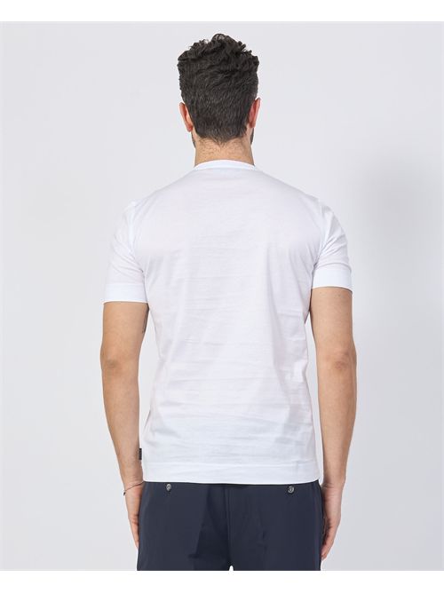 T-shirt basique pour homme Gazzarrini en fil écossais GAZZARRINI | TE210BIANCO