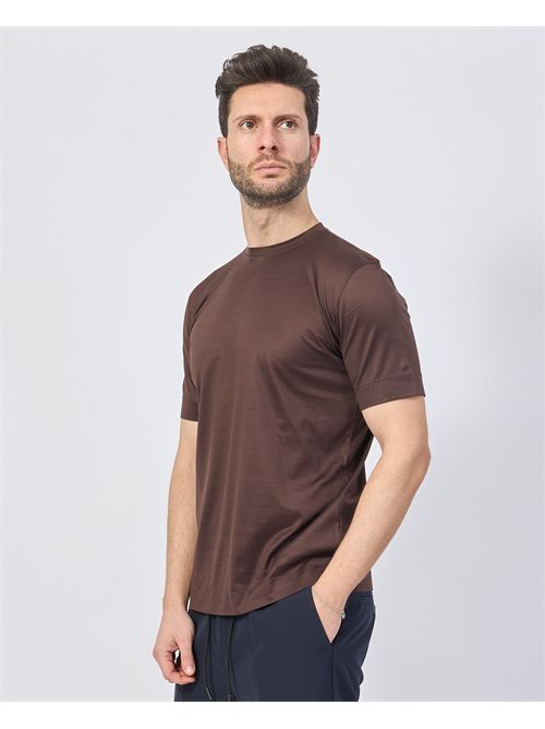 Gazzarrini men's T-shirt basic Scottish yarn GAZZARRINI | TE210MORO