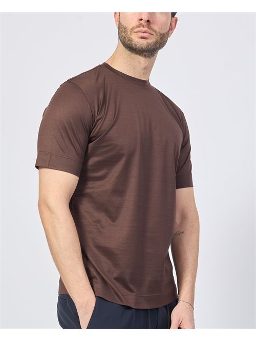 T-shirt basique pour homme Gazzarrini en fil écossais GAZZARRINI | TE210MORO