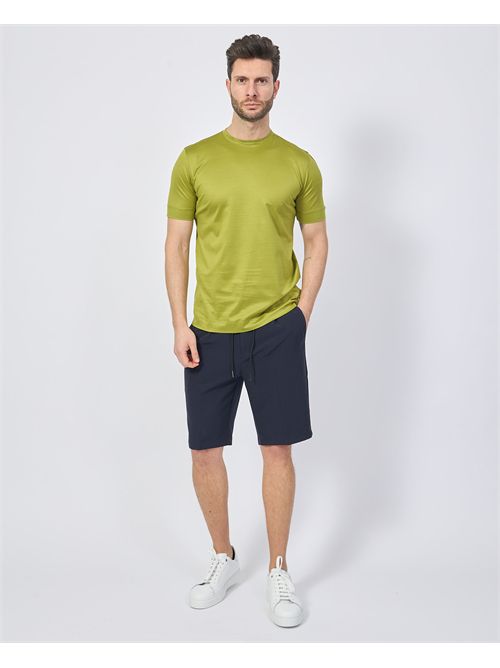 Gazzarrini men's T-shirt basic Scottish yarn GAZZARRINI | TE210MOSTARDA