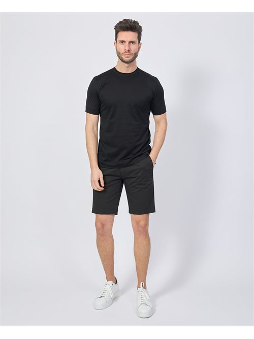 T-shirt uomo Gazzarrini basic filo di Scozia GAZZARRINI | TE210NERO