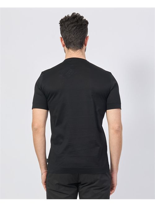 T-shirt uomo Gazzarrini basic filo di Scozia GAZZARRINI | TE210NERO