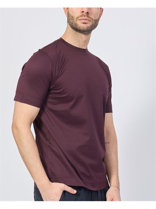 T-shirt basique pour homme Gazzarrini en fil écossais GAZZARRINI | TE210PRUGNA