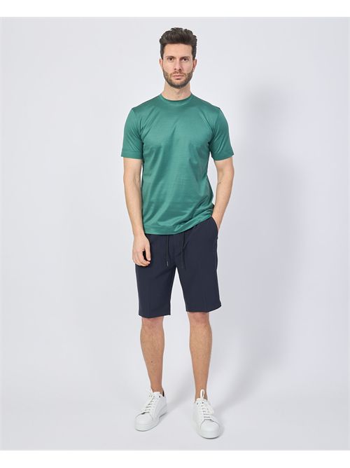 Gazzarrini men's T-shirt basic Scottish yarn GAZZARRINI | TE210SMERALDO