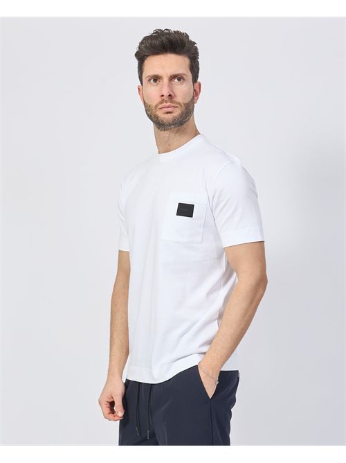 T-shirt en coton Gazzarrini avec poche plaquée GAZZARRINI | TE219BIANCO