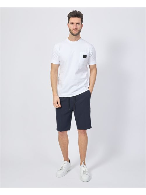 T-shirt en coton Gazzarrini avec poche plaquée GAZZARRINI | TE219BIANCO