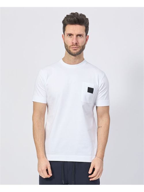 T-shirt en coton Gazzarrini avec poche plaquée GAZZARRINI | TE219BIANCO